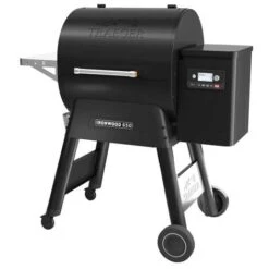 Barbecue A Pellet Traeger IronWood 650 Nero + Cover (BAC560) + Ripiano Frontale (BAC563)