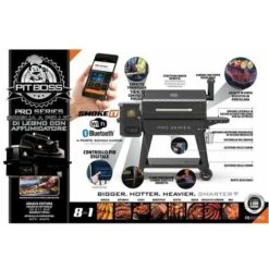 Barbecue A Pellet Pit Boss Pro Series 1600 WI-FI - 10804 -Sconto Weber || Campingaz || OUTSUNNY in Italia 89579535 5