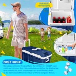 KESSER® Frigo Box 40L Con Ruote Per Mantenere Il Calore E Il Raffreddamento Frigo Box Termoelettrico 12 Volt E 230 Volt Mini Frigo Box Termico Per Auto Barca E Campeggio EEK A+++ Con Modalità ECO -Sconto Weber || Campingaz || OUTSUNNY in Italia 89949110 3