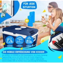 KESSER® Frigo Box 40L Con Ruote Per Mantenere Il Calore E Il Raffreddamento Frigo Box Termoelettrico 12 Volt E 230 Volt Mini Frigo Box Termico Per Auto Barca E Campeggio EEK A+++ Con Modalità ECO -Sconto Weber || Campingaz || OUTSUNNY in Italia 89949110 5