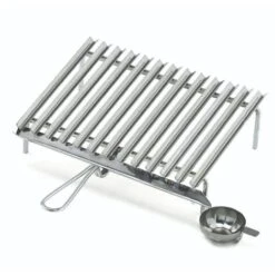 Ompagrill Graticola Barbecue Griglia In Acciaio Inox 40x35 Cm Made In Italy
