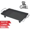 Buck Muvip Piastra Elettrica 1500w - 2 Zone Lisce E Grill - Piastra Antiaderente - Maniglie Cool-touch - Termostato Estraibile - Superficie 48x27cm -Sconto Weber || Campingaz || OUTSUNNY in Italia 90807151 1