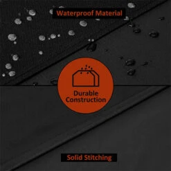 None Housses De Barbecue, Housse Étanche Avec Cordon De Serrage Et Boucle Pour Gril à Gaz, Grande Housse De BBQ D'Extérieur Pour Éviter La Neige, 170x61x117cm Noir -Sconto Weber || Campingaz || OUTSUNNY in Italia 92960511 4