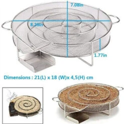 None Scatola Per Affumicatore Per GranuliScatola Per Affumicatura Color Argento 21x18x4,5 Cm -Sconto Weber || Campingaz || OUTSUNNY in Italia 92976164 4