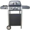 BARBECUE GAS BBQ GRILL PORTATILE RUOTE PIETRA LAVICA 2FUOCHI 1 FORNELLO LATERALE -Sconto Weber || Campingaz || OUTSUNNY in Italia 93958470 1