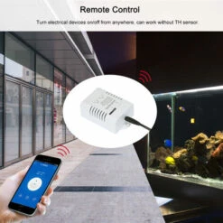 EWeLink TH-16 Smart Wifi Switch 16A/3500W Monitoraggio Della Temperatura Kit Domotico Wireless Con Sensore Di Temperatura Impermeabile DS18B20 Compatibile Con Alexa Google Home/Nest -Sconto Weber || Campingaz || OUTSUNNY in Italia 94712896 4