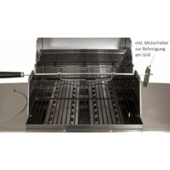 BBQ-Toro Set Di Spiedo Per Barbecue 100 Cm Con 4x Aghi Per Carne E Motore In Acciaio Inox, 220V - 240V, Spiedo Rotante -Sconto Weber || Campingaz || OUTSUNNY in Italia 94789503 5