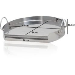 BBQ-Toro Piastra In Acciaio Inox Ã˜ 55 Cm Ideale Per 57er Kettle Grill Plancha Per Grill A Carbonella -Sconto Weber || Campingaz || OUTSUNNY in Italia 94789539 4