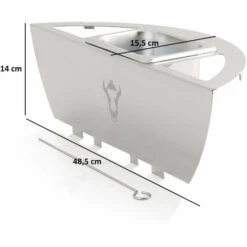 BBQ-Toro Premium Inserto Per Affumicatore In Acciaio Inox Midland Per Griglia A Bollitore Ã˜ 57 Cm -Sconto Weber || Campingaz || OUTSUNNY in Italia 94789695 2