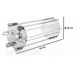 BBQ-Toro Porta Spiedini In Acciaio Inox Per Spiedini Rotanti 6 Spiedini -Sconto Weber || Campingaz || OUTSUNNY in Italia 94789711 3