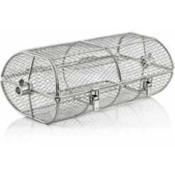BBQ-Toro Cestello Per Griglia In Acciaio Inox Per Spiedo Girevole 42,5 X 21 X 16 Cm
