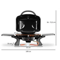 BBQ-Toro Griglia A Gas Da Tavolo Portatile 2 Bruciatori Griglia A Gas Da Tavolo Per Balcone -Sconto Weber || Campingaz || OUTSUNNY in Italia 94789872 3