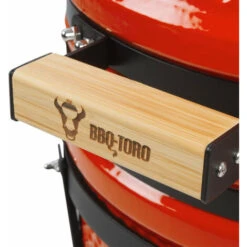 BBQ-Toro Kamado Grill A Carbonella Ã˜ 39 Cm SHIRO Con Termometro E Manici In Legno, Rosso -Sconto Weber || Campingaz || OUTSUNNY in Italia 94790035 5