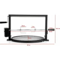 BBQ-Toro Set Di Spiedini Per Griglia Con Griglia Per Girarrosto Per Griglia A Bollitore -Sconto Weber || Campingaz || OUTSUNNY in Italia 94790053 3