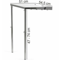 BBQ-Toro Tavolino In Acciaio Inox Per Griglia Bollitore Ã˜ 57 Cm Tavolino -Sconto Weber || Campingaz || OUTSUNNY in Italia 94790108 4