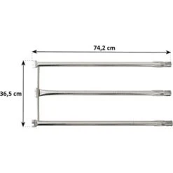 BBQ-Toro Set Di Tubi Per Bruciatori In Acciaio Inox Bruciatore Di Ricambio Per Div. Griglie A Gas Weber -Sconto Weber || Campingaz || OUTSUNNY in Italia 94790139 5
