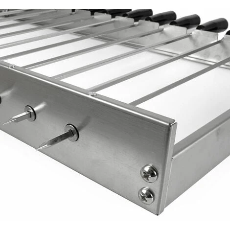 BBQ-Toro Attacco Per Griglia In Acciaio Inox 10 Spiedini 58 X 26-40 Cm, Motore A Sinistra 6 BBQ-Toro Attacco Per Griglia In Acciaio Inox 10 Spiedini 58 X 26-40 Cm, Motore A Sinistra - immagine 4