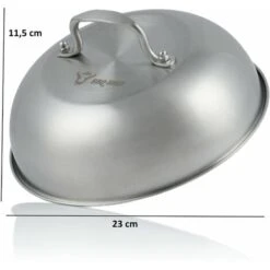 BBQ-Toro Campana Riscaldante In Acciaio Inox (2 Pezzi) Ã˜ 23 Cm Campana Di Servizio, Glosche -Sconto Weber || Campingaz || OUTSUNNY in Italia 94790152 4