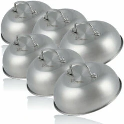 BBQ-Toro Campana Riscaldante In Acciaio Inox (6 Pezzi) Ã˜ 23 Cm Campana Di Servizio, Glosche