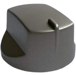 Manopola Fuochi Gas Silver Per Piani Cottura Adatto Per Ariston Hotpoint Indesit C00287314, Innesto 8 (mm) Per Modelli 7HTD640ICEIXHA TD640SICEIXHA TD751SICEIXHA