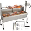 VEVOR Girarrosto Elettrico 40W In Acciaio Inox Con Griglia Forchetta Per Agnello Tacchino BBQ Esterno Da Campeggio Carico Max. 60kg, Set Girarrosto Elettrico Con Parabrezza Per Barbecue Agnello Pollo -Sconto Weber || Campingaz || OUTSUNNY in Italia 95860546 1