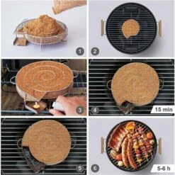 Generatore Di Fumo ITeddo Per Affumicatore Di Carne Di Pesce Con Spazzola Per La Pulizia Griglia Per Barbecue -Sconto Weber || Campingaz || OUTSUNNY in Italia 95962663 3