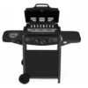 Barbecue A Gas Con Fuoco Bruciatore Laterale BBQ Con Coperchio Termometro Griglia Piano Di Appoggio Grill Compatto Con Ruote E Struttura In Acciaio Giardino Esterno Piscina 112 X 52.5 X 96.5 Cm Nero -Sconto Weber || Campingaz || OUTSUNNY in Italia 97144873 1