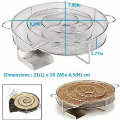 Generatore Di Fumo ITeddo Per Affumicatore Di Carne E Pesce FUiENKO 20.3X20X4CM -Sconto Weber || Campingaz || OUTSUNNY in Italia 97243342 4