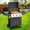 Barbecue A Gas Pietra Lavica 3 Fuochi + Fornello E Piano Laterali Termostato -Sconto Weber || Campingaz || OUTSUNNY in Italia 97740483 1