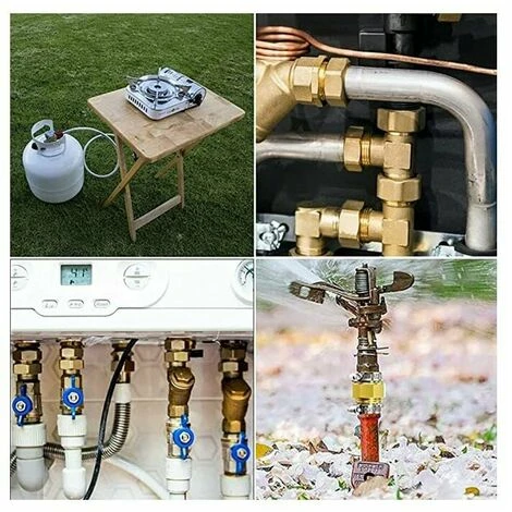 Adattatore Del Gas Adattatore Del Tubo Flessibile Del Gas In Rame Adattatore Di Connessione Della Bombola Del Gas 2 Pezzi 4 Adattatore Del Gas Adattatore Del Tubo Flessibile Del Gas In Rame Adattatore Di Connessione Della Bombola Del Gas 2 Pezzi - immagine 2