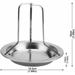 1 Set Di Rastrelliere Verticali Per Girarrosto Di Pollo In Acciaio Inossidabile -Sconto Weber || Campingaz || OUTSUNNY in Italia 98115281 3