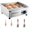VEVOR Piastra Griglia Elettrica 3000W Grill Di Cottura In Acciaio Inossidabile Per Carne Pesce Verdure Piadine Panini Bistecca, Piastra Grill Commerciale Elettrica Temperatura Regolabile Fino A 300℃