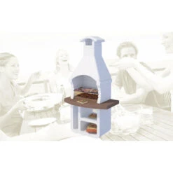 Barbecue Prefabbricato In Cemento Con Cappa E Griglia Beton Tizzo -Sconto Weber || Campingaz || OUTSUNNY in Italia 98486105 2