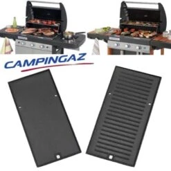 5010003315 Piastra Ghisa Griglia Reversibile Opaca Barbecue Campingaz Series 3