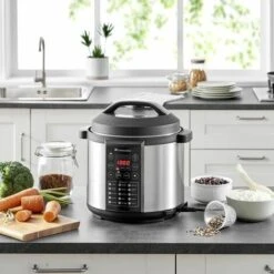 CONTINENTAL EDISON - CEMCSP1000I - Multicucina A Pressione - 15 Programmi - 5,7L - 1000W - Nera E Acciaio Inox -Sconto Weber || Campingaz || OUTSUNNY in Italia 99458435 4